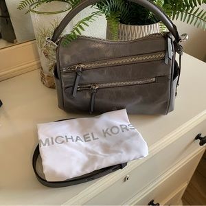 Gray Michael Kors Lorimer Satchel